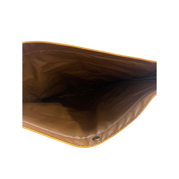 Vintage Avon Paisley Print Tote Bag & Matching Clutch With Tan Faux Leather Acce - Picture 9 of 10